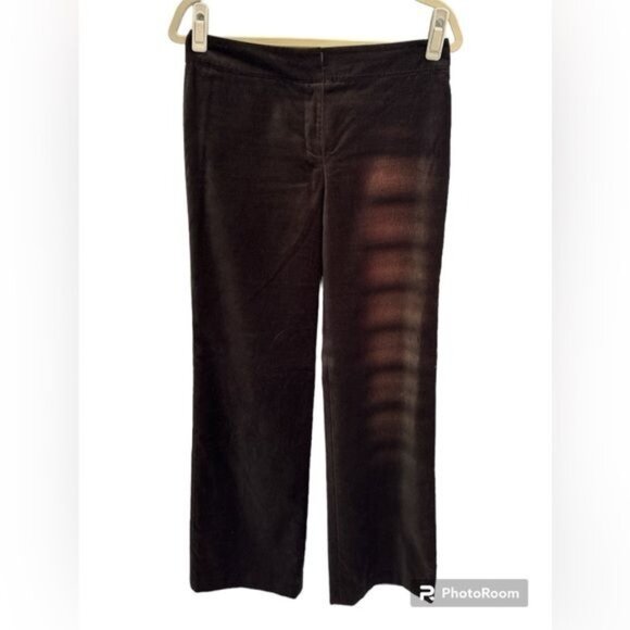 Ann Taylor Crushed Velvet Straight Leg Pants - Picture 1 of 9
